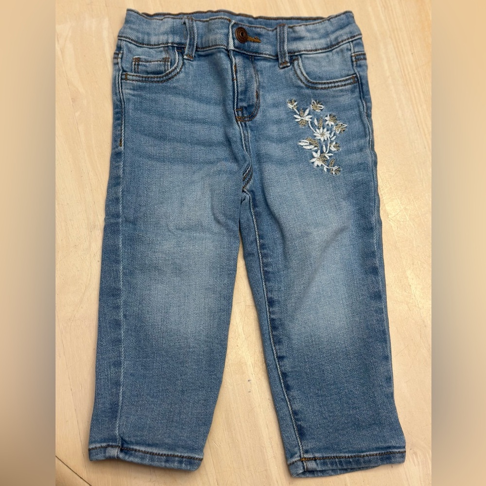 ONLY WORN ONCE Osh Kosh Toddler Embroidered Jeans